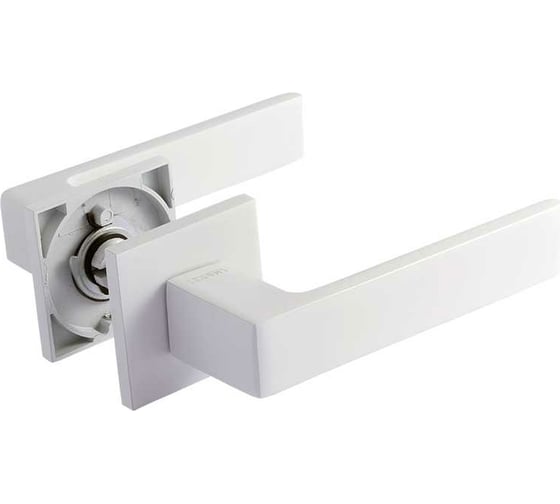 Изображение товара Дверная ручка НОРА-М 132K Slim белая 18627