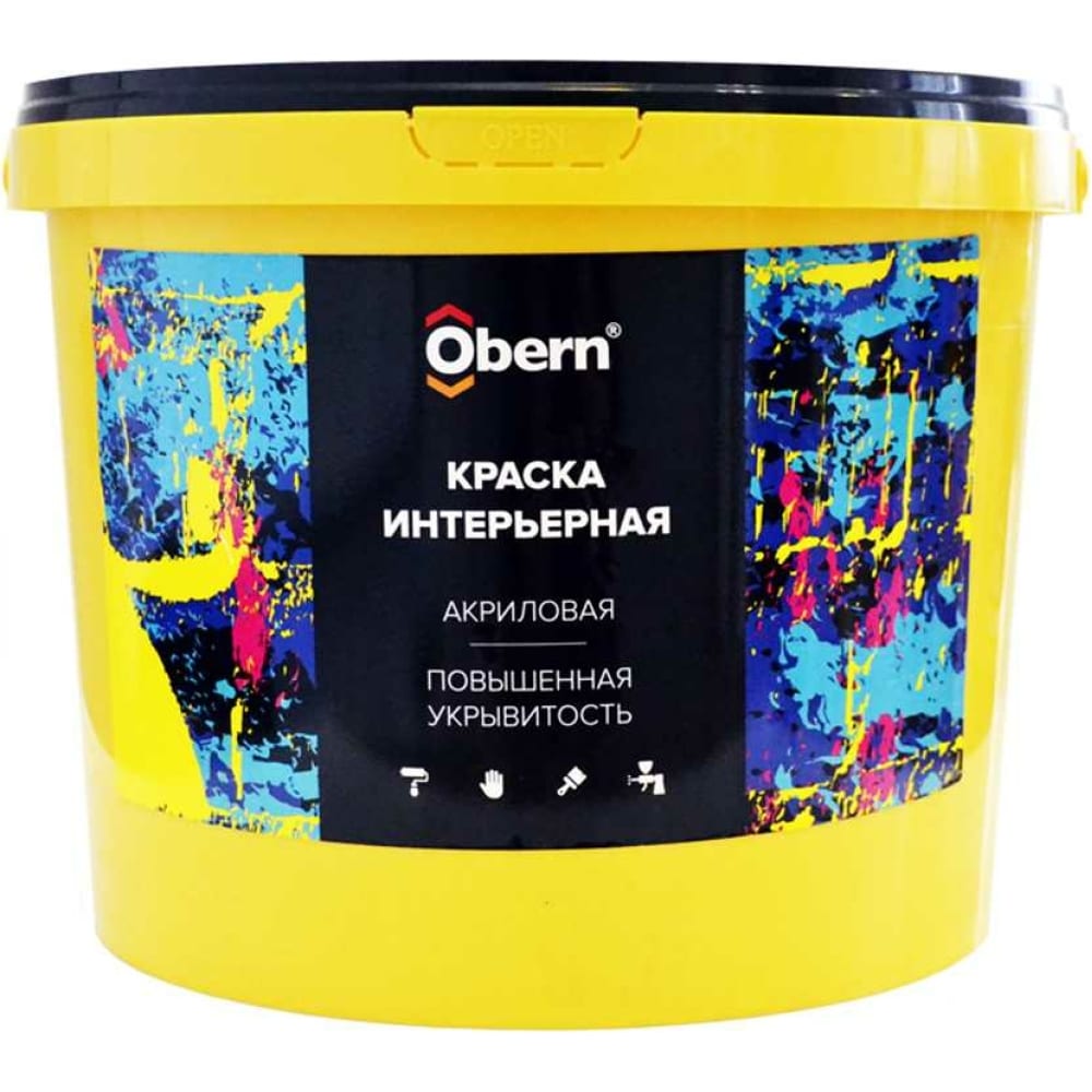 Краска интерьерная Obern губка автомобильная мини 22 плотность 135 х 85 х 30 мм