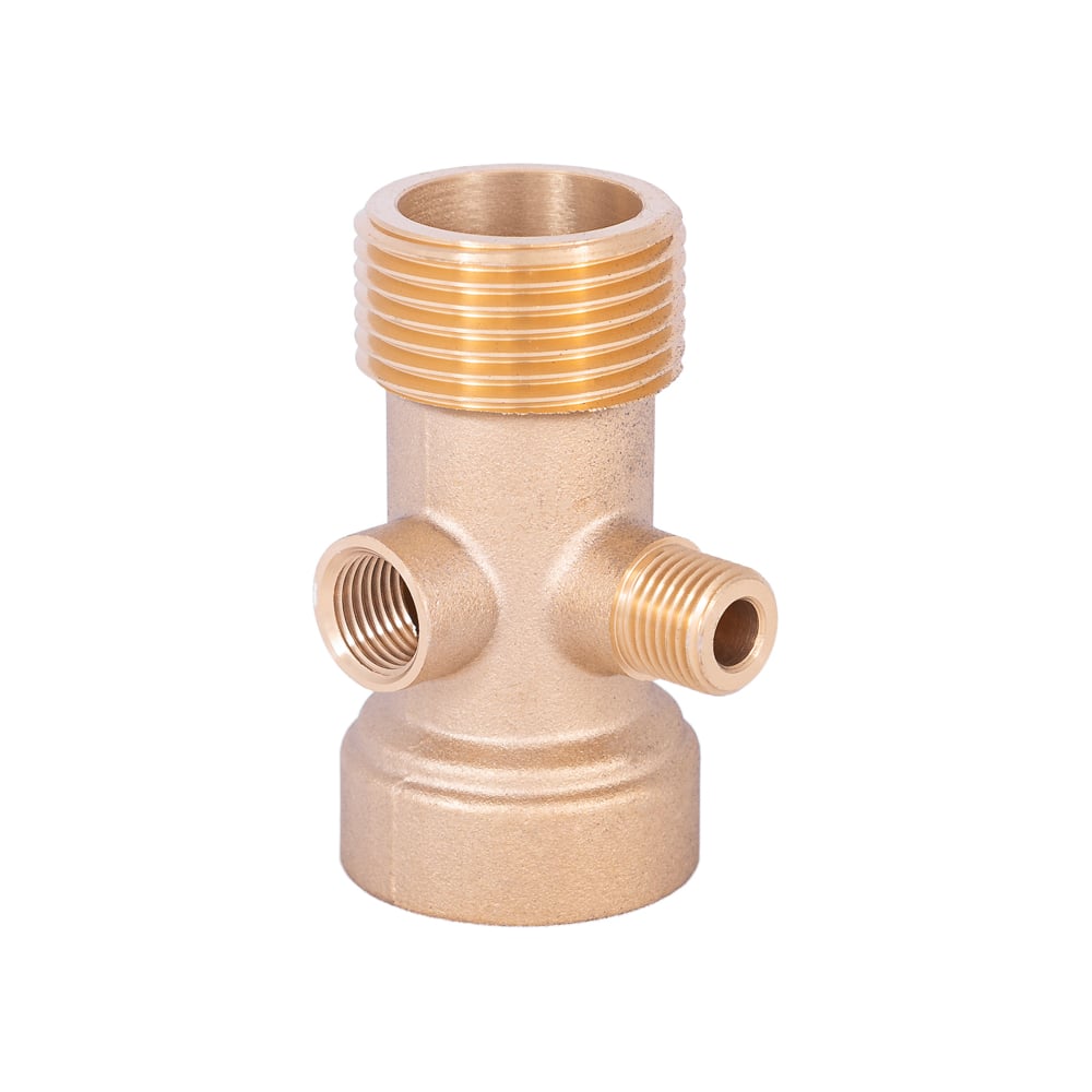 Изображение товара Фитинг 4WAY 4 ходовой для манометра Беламос 4WAYM латунь надежное соединение