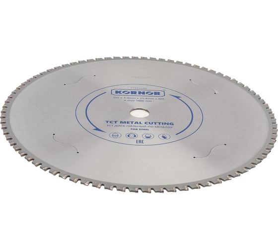 Изображение товара Диск пильный по металлу 355 мм, TCT, для стали KORNOR 11355080