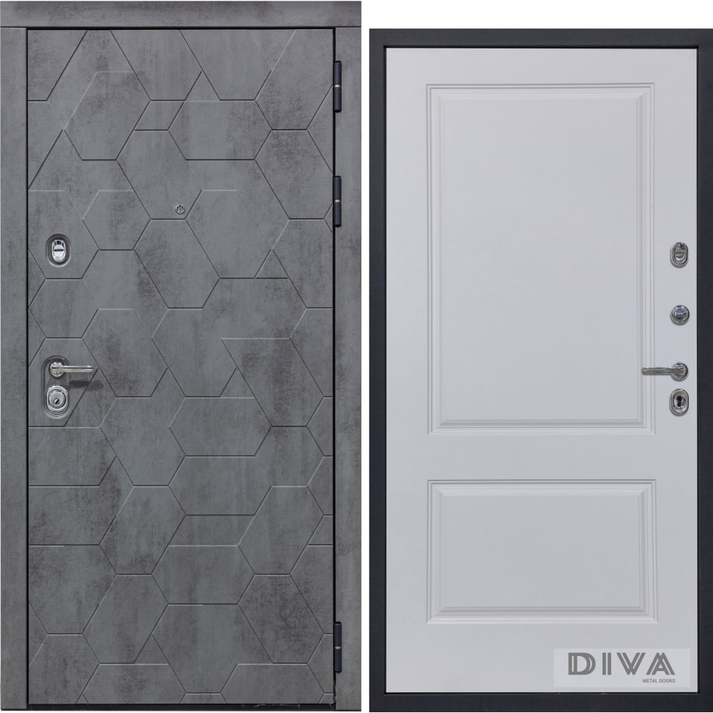 Правая дверь DIVA жен сорочка ночная арт 23 0385 белый р 66