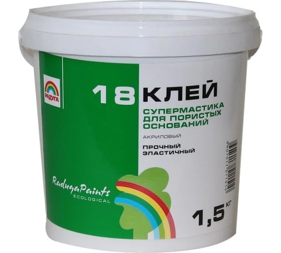 Изображение товара Клей для плитки и паркета Радуга Р-18 1,5 кг 4607017511510
