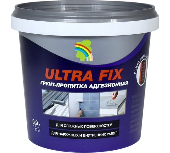 Изображение товара Адгезионная грунт-пропитка Радуга Ultra Fix 0,9 л 4630058020710 4630058024749