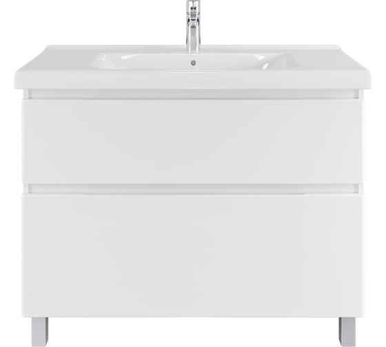 Изображение товара Комплект Sanstar напольная тумба Riana 100 с раковиной Гармония 100 310.1-1.5.1.К