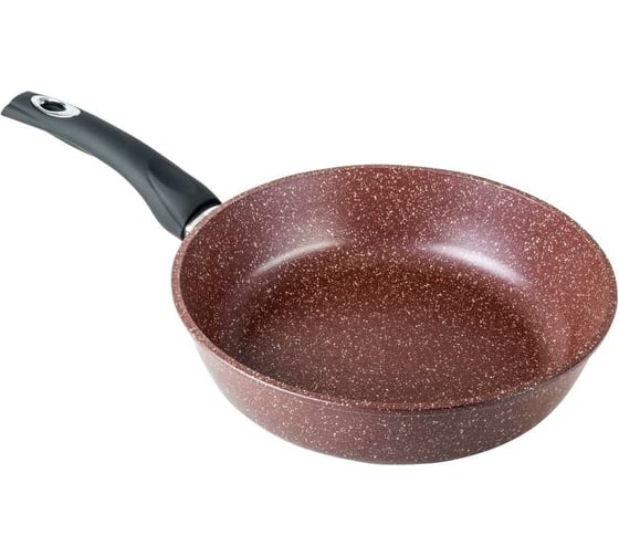 Изображение товара Сковорода Горница 220/55 мм, пластиковая ручка, антипригарное покрытие, шоколад ТП4632