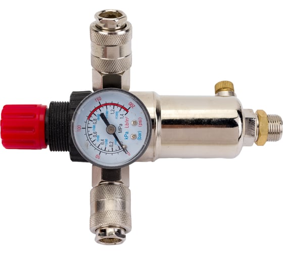 Изображение товара Фильтр PG-3000-03 с регулятором давления и манометром вход-выход быстросъем резьба 3/8" Pegas pneumatic 4509