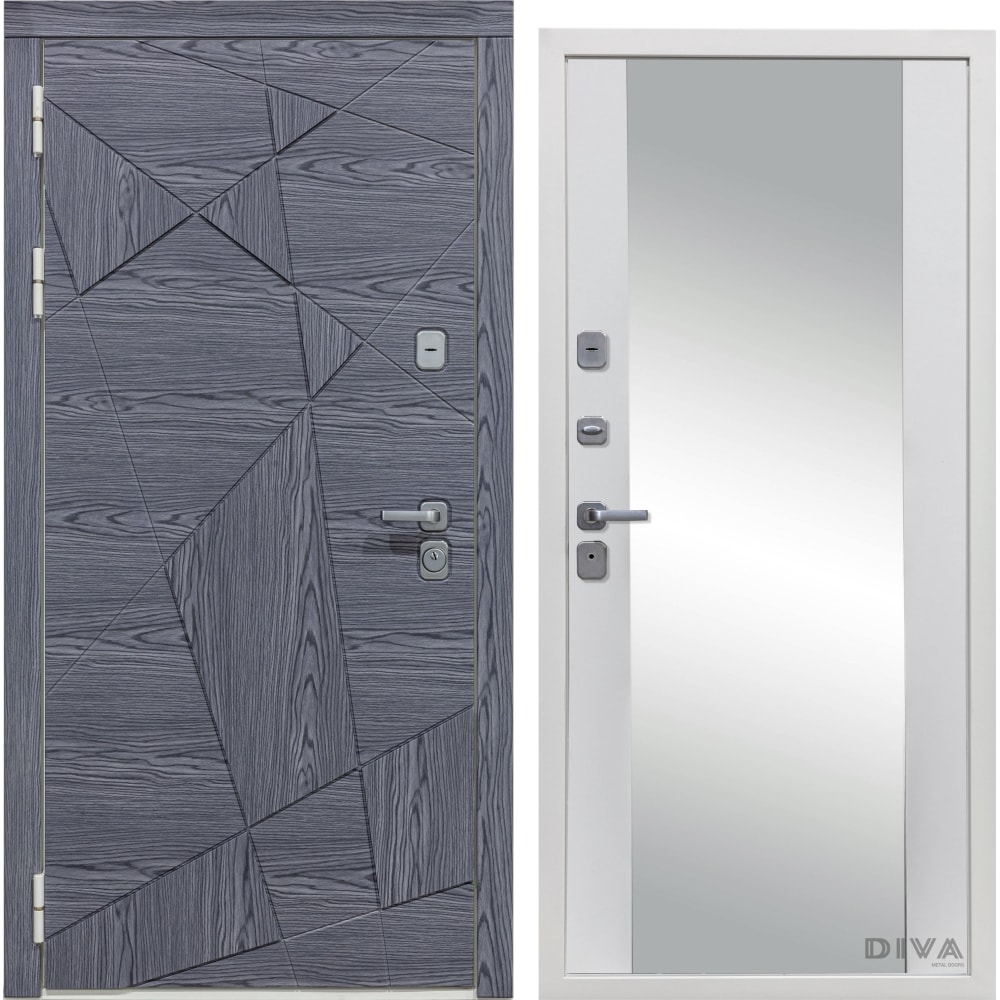 Левая дверь DIVA дверь левое открывание зимний пейзаж 190 х 67 см с фотопечатью 6 мм добропаровъ