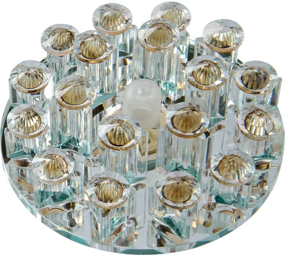 Изображение товара Встраиваемый светильник De Fran G9 зеркальный прозрачный и коричневый, FT 9310 BR