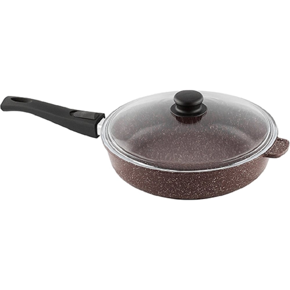 Изображение товара Глубокая сковорода Горница 260 мм антипригарное покрытие съемная ручка крышка