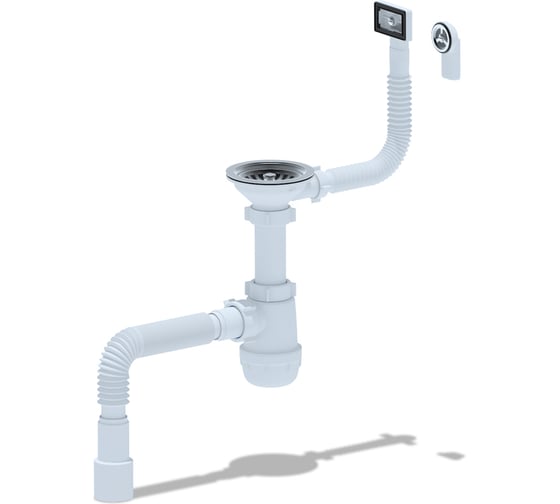 Изображение товара Сифон для кухонной мойки АНИ пласт "Грот", 3 1/2"х40 A0145DIY