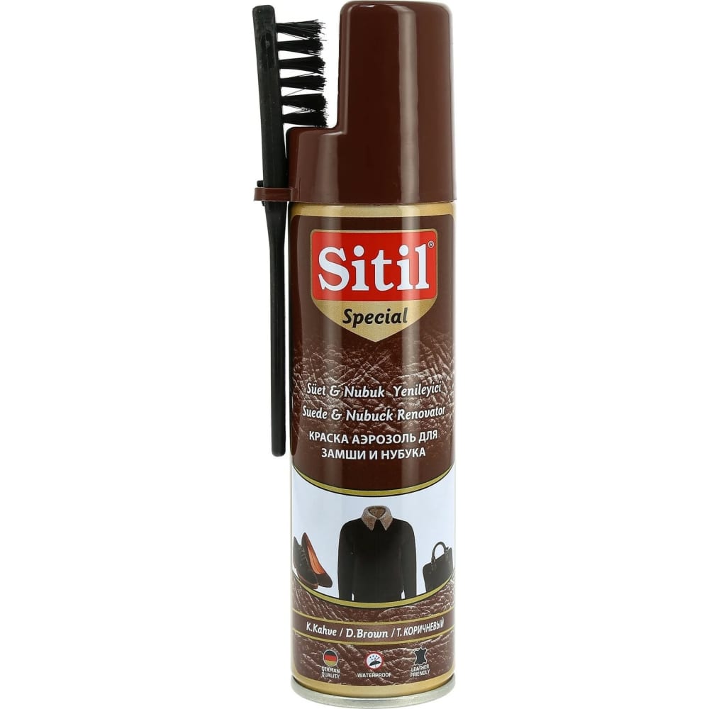 Аэрозоль-восстановитель для замши и нубука Sitil жидкая краска восстановитель для замши и нубука sitil