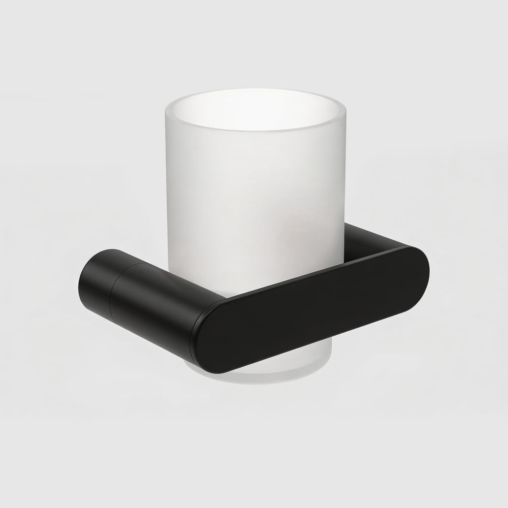 Изображение товара Стаканчик для зубных щеток Nofer Verona черный 16881.N