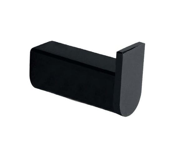 Изображение товара Крючок для полотенец Nofer Capri настенный, одинарный, черный 16221.N