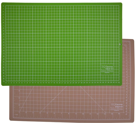 Изображение товара Мат для резки двусторонний (А3; 45х30 см; бежевый/ салатовый) Gamma 382645