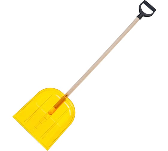 Изображение товара Лопата из поликарбоната с деревянным черенком Gigant температура работы до -60 C GDEV-12
