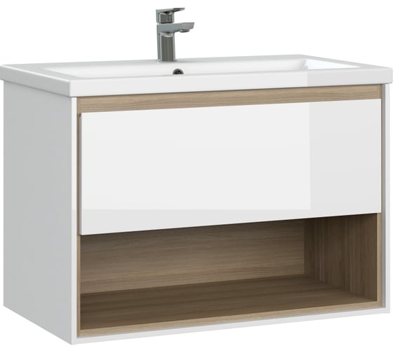 Изображение товара Подвесная тумба под раковину Cersanit LOUNA 80 для COMO 80 белый 64071