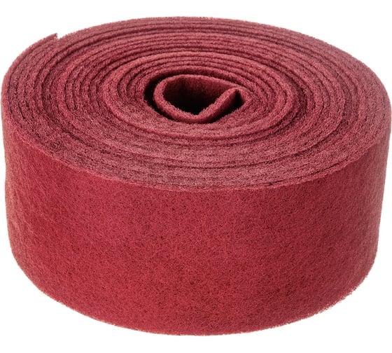 Изображение товара Рулон шлифовальный на нетканой основе Premium Scuff 115 мм, 10 м, Р360, тонкий, красный SANDWOX 298.115.10.360