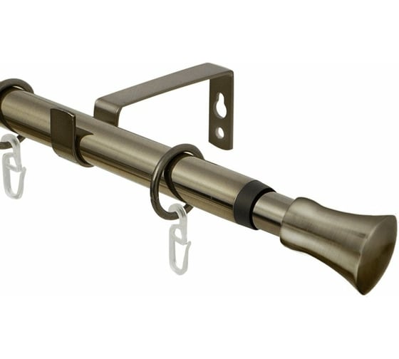 Изображение товара Телескопический однорядный карниз Эскар, наконечник Гиро, золото антик, 16/19 мм, 160-320 см 3331161948553