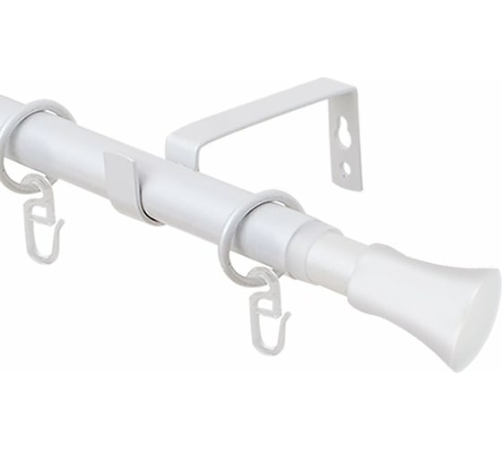 Изображение товара Телескопический однорядный карниз Эскар, наконечник Гиро, жемчуг, 16/19 мм, 160-320 см 3331161950553