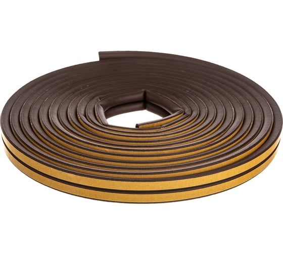 Изображение товара Самоклеящийся уплотнитель Sila D-профиль, 10 м, коричневый В10 SILADВ10