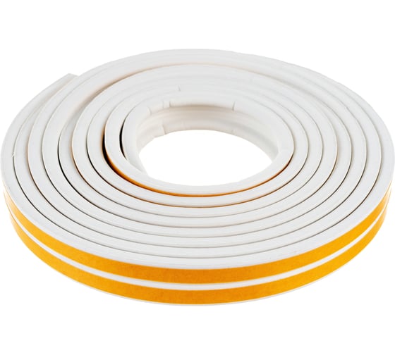 Изображение товара Самоклеящийся уплотнитель Sila P-профиль, 6 м, белый W6 SILAPW6