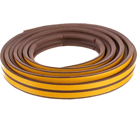 Изображение товара Самоклеящийся уплотнитель Sila P-профиль, 6 м, коричневый В6 SILAPВ6
