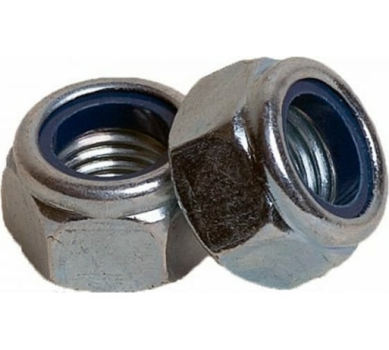 Изображение товара Гайка со стопорным кольцом Bohrer М10, нержавеющая сталь А2, DIN 985, 60 шт. DIN985-А2-10/60