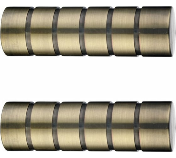 Изображение товара Наконечник Эскар Цилиндр резной, золото антик, D25 мм, пара 3122548568