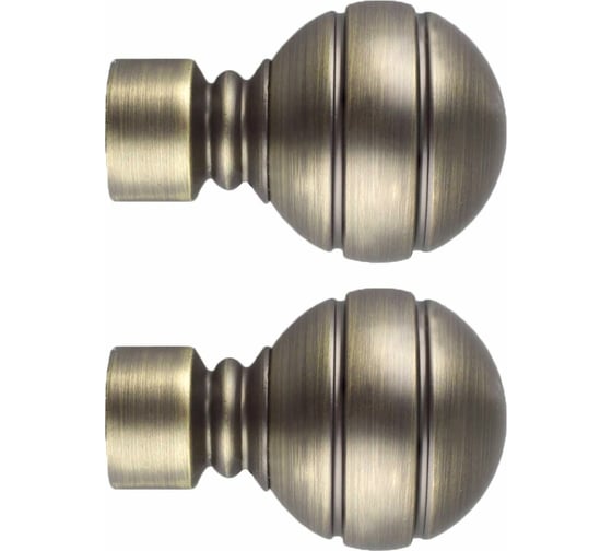 Изображение товара Наконечник Эскар Шар резной, золото антик, D25 мм, пара 3122548566