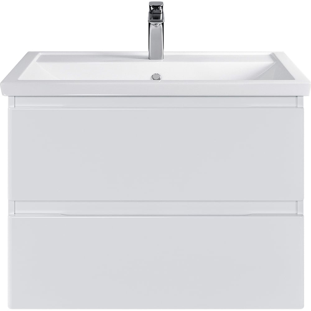 Изображение товара Комплект Sanstar Riana 80 подвесная тумба с раковиной Foster 80 современный дизайн