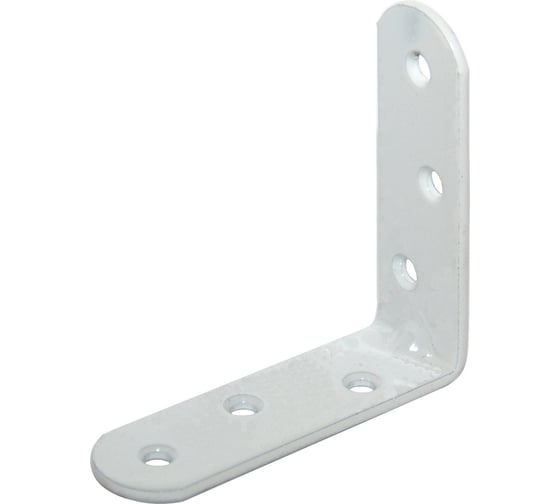 Изображение товара Мебельный кронштейн Скобис МК 60x60x20x2 белый, 300 шт. 4680016800861