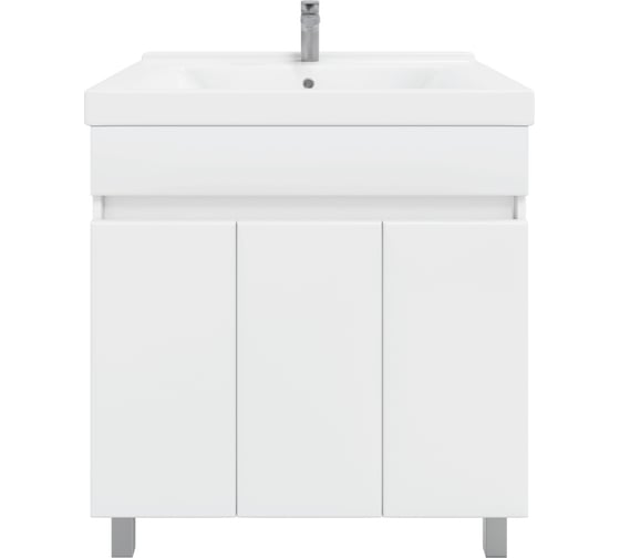 Изображение товара Комплект Sanstar напольная тумба Квадро 80 с раковиной Миранда 80 126.1-1.4.1.КМИР