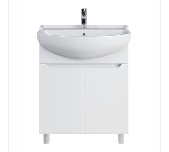 Изображение товара Комплект Sanstar напольная тумба Лайн 70 с раковиной Амур 70 347.1-1.5.1.КАМУ