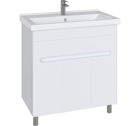 Изображение товара Комплект Sanstar напольная тумба Модена 80 с раковиной Миранда 80 225.1-1.4.1.КМИР