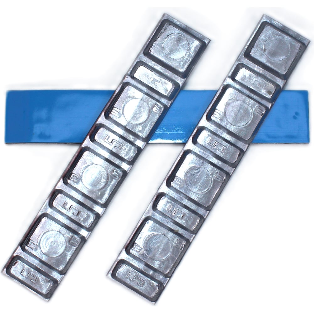 Изображение товара Грузики балансировочные R2R самоклеящиеся 15 мм, штампованный свинец, 100шт/упак. 6010-СК15-100-М