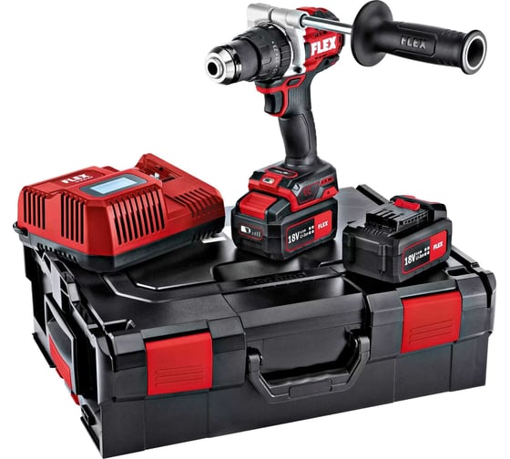 Изображение товара Двухскоростная аккумуляторная ударная дрель FLEX PD 2G 18.0-EC-HD/5.0 Set 515701