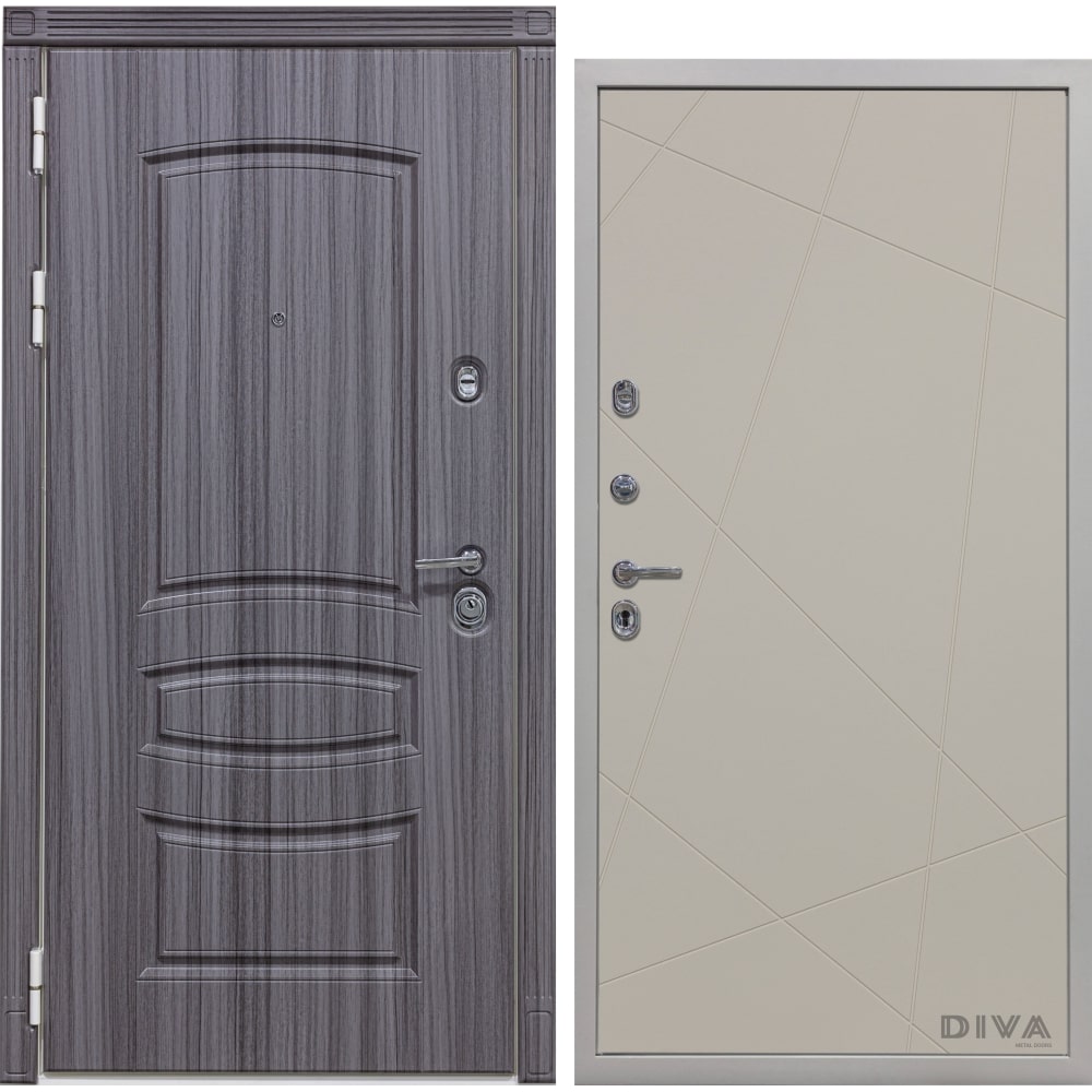Левая дверь DIVA порог т образный floorexpert 26x900 мм шампань