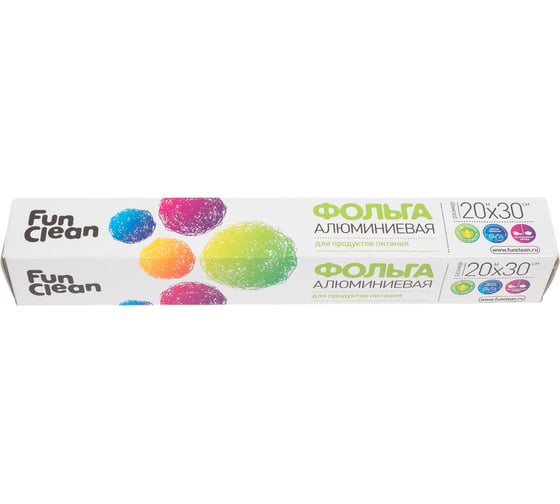 Изображение товара Алюминиевая пищевая фольга Fun Clean 20 м, 30 см, в картонной упаковке 6775