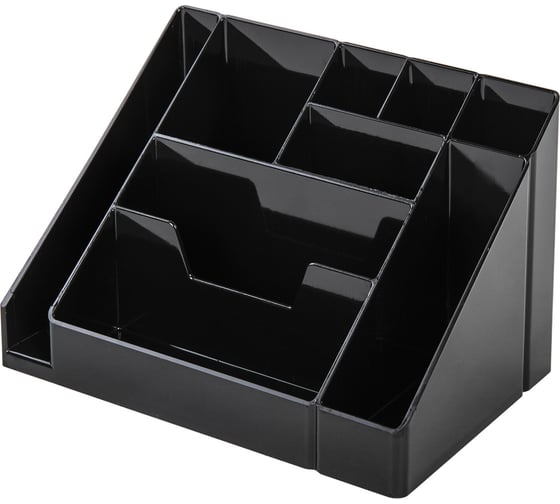 Изображение товара Подставка-органайзер BRAUBERG GRAND OFFICE, 9 отделений, 115x160x105 мм, тонированная 238098