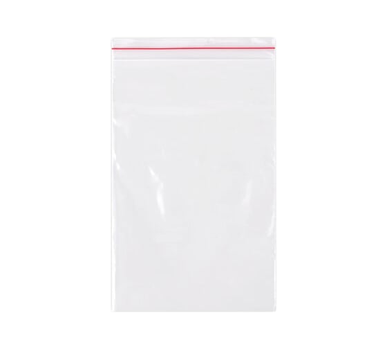 Изображение товара Прочные пакеты BRAUBERG EXTRA ZIP LOCK зиплок, комплект 100 шт, 10x15 cм, ПВД, 60 мкм 608170