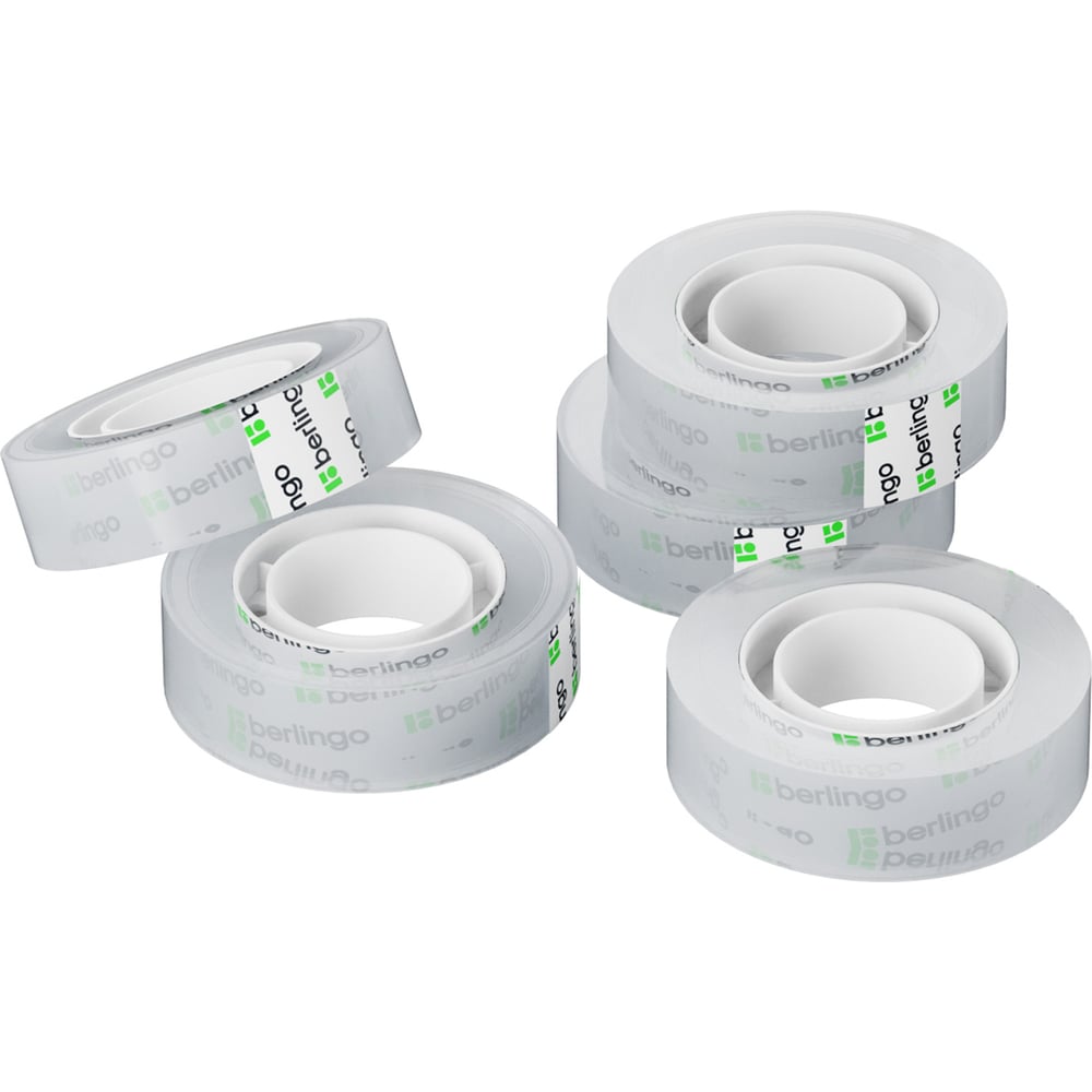 Изображение товара Лента клейкая Berlingo прозрачная 15 мм x 33 м (AT1530) набор 10 шт