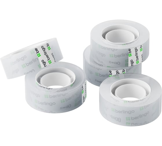 Изображение товара Набор клейкой ленты Berlingo, 8 шт., 19мм х 33м, прозрачная AT1930