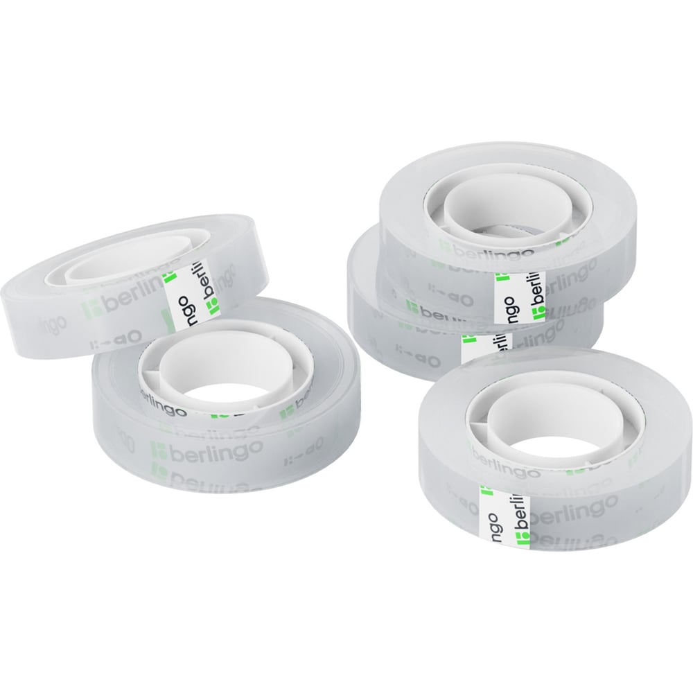 Изображение товара Клейкая прозрачная лента Berlingo 12 мм 33 м для упаковки и фиксации AT1230