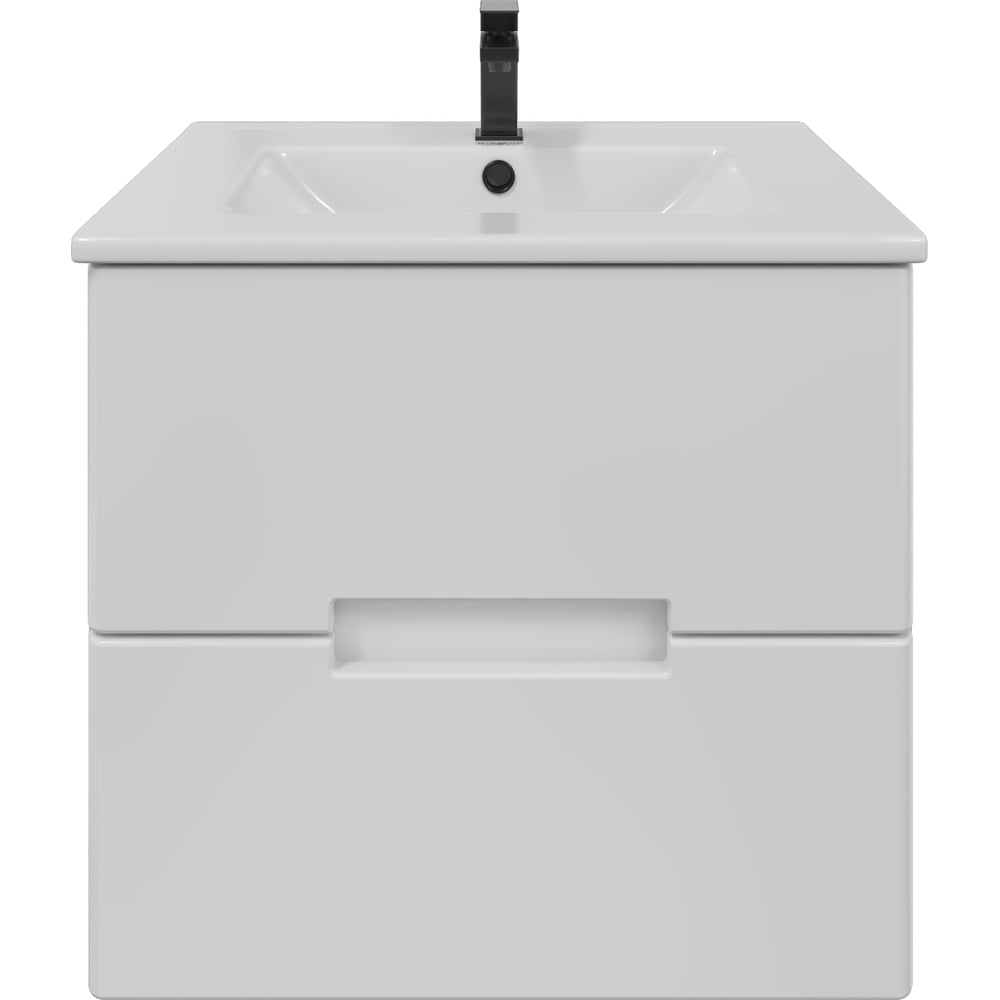 Изображение товара Комплект Sanstar подвесная тумба Ориана 60 с раковиной Квадро 60 285.1-1.4.1.ККВА