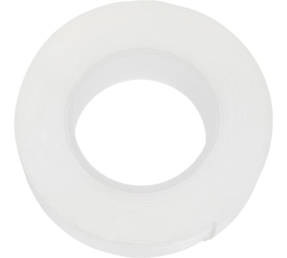 Изображение товара Двусторонняя многоразовая клейкая нано-лента PARK прозрачный, 3 м 103910