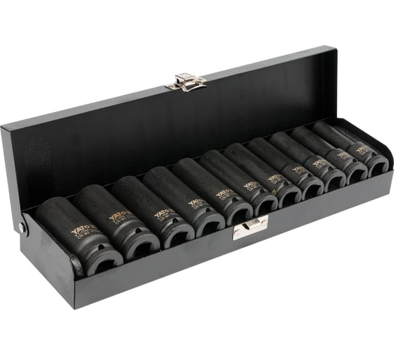 Изображение товара Набор торц. удар. гол. YATO 1/2" 10-24мм 11шт YT-1054 37141054 092 1