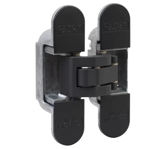 Изображение товара Дверная скрытая петля Cemom Moatti универсальная, 3D, 95x23 мм, 60 кг, цамак CEM0978A.06/MP