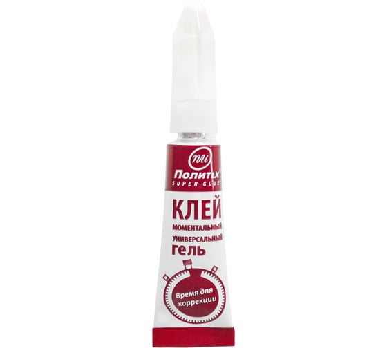 Изображение товара Универсальный клей Политех (моментальный; гель; 3 гр) 6509115