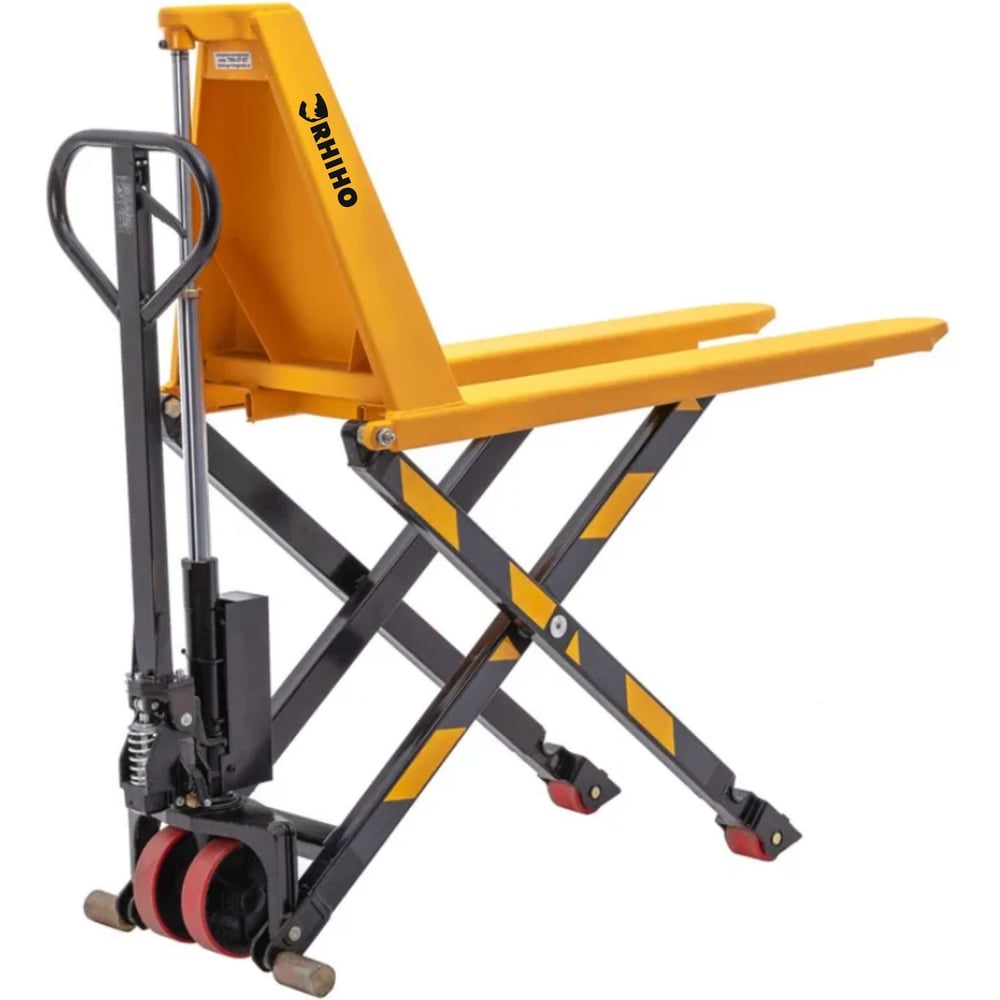 Изображение товара Высокоподъемная гидравлическая тележка RHIHO SDHL10 полиуретановые колеса