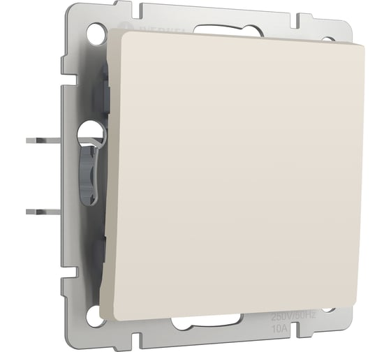 Изображение товара Одноклавишный проходной выключатель WERKEL W1112062 айвори матовый a059278